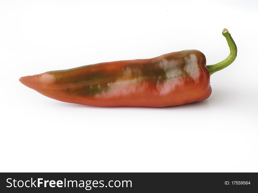 A large colorful peppers mature