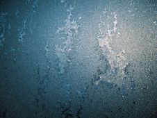 Snow Pattern On Winter Window Royalty Free Stock Photo