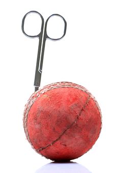 Cricket Ball Stock Photo