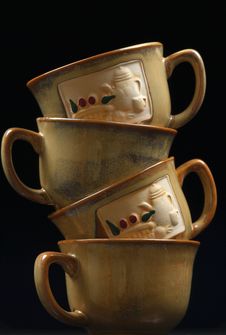 Tea Cups Balance Stock Photos Tea Cups Balance Stock Photos