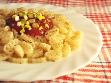 Pasta With Tomato Sauce Stock Images Pasta With Tomato Sauce Stock Images