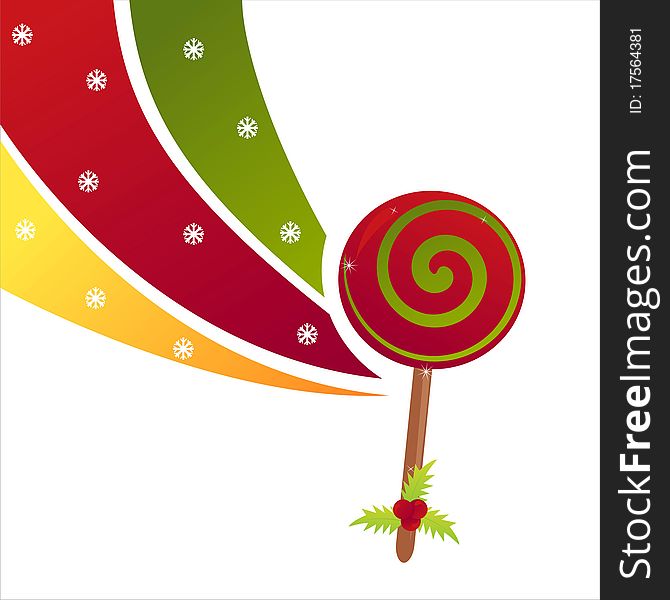 Christmas Lollipop Background