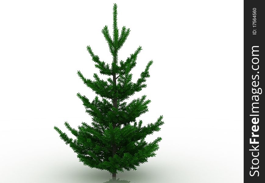 Christmas tree on a mirrored background â„–6. Christmas tree on a mirrored background â„–6