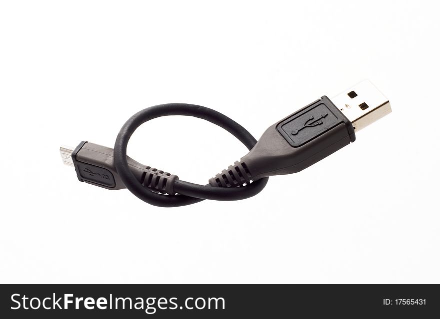 Black USB cable