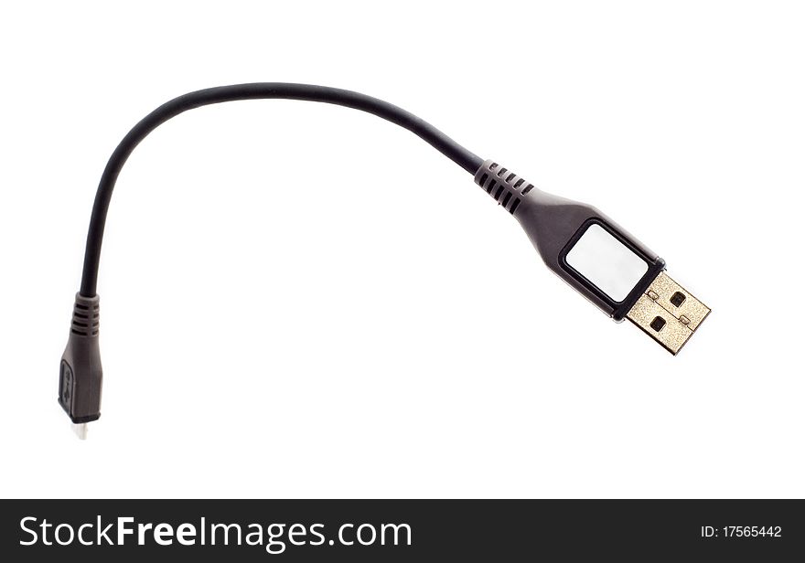 Black USB cable