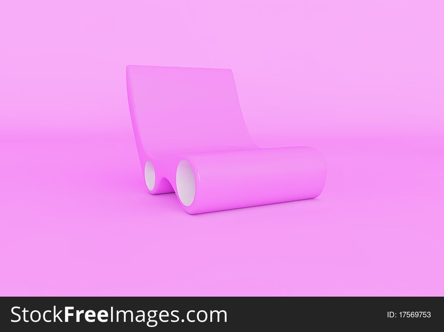 Modern Chair In 3d