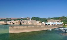 Water Electricity Plant And Dam Stock Photography Water Electricity Plant And Dam Stock Photography