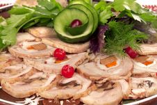Big Group Of Thinly Sliced Meat Stock Photos Big Group Of Thinly Sliced Meat Stock Photos