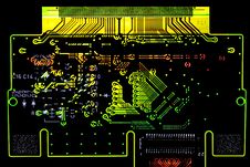 Glowing Circuit Board Stock Image Glowing Circuit Board Stock Image