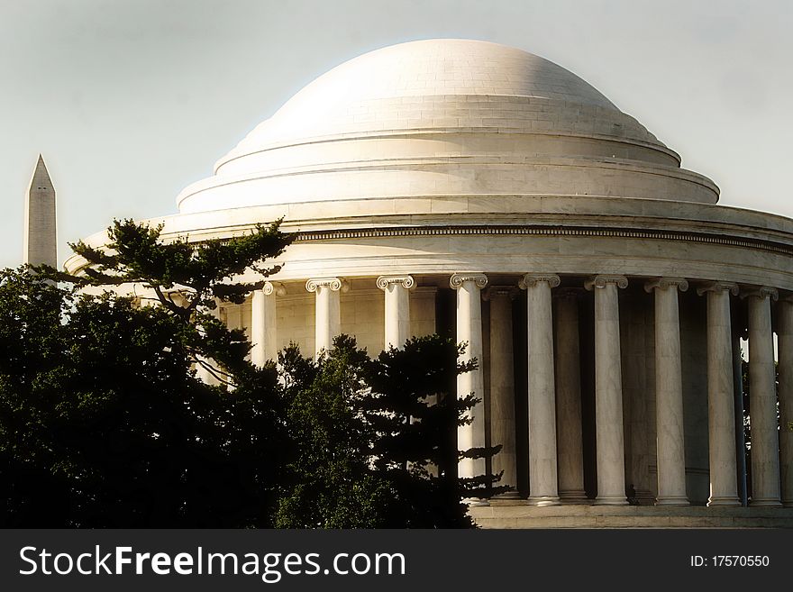 The Thomas Jefferson Memorial in Washington DC.