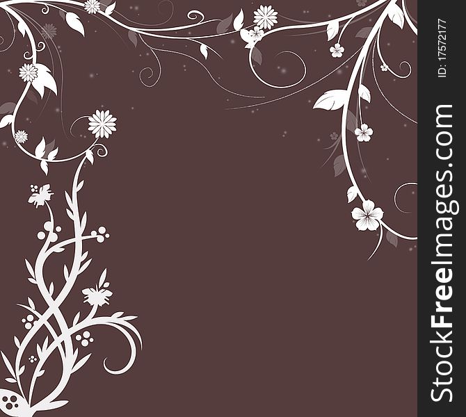 Floral background for scrapbooking, eb, greeting cards, invitations