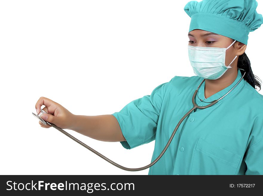 Surgeon Wearing Scrub