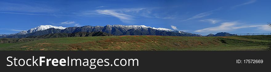 Mt. San Gorgonio Panorama From The Southeast