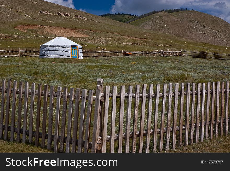 Mongolian herder's home known as ger