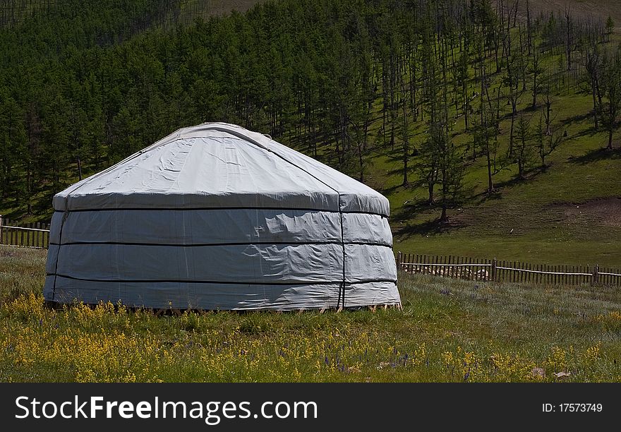 Mongolian herder's home known as ger