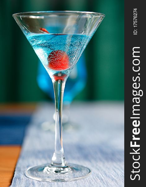 Cocktails of different colors and glasses alcoholic and nonalcoholic for a relaxation