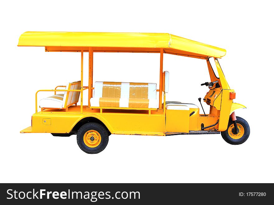 A thai taxi (tuk tuk) - travel and tourism. A thai taxi (tuk tuk) - travel and tourism