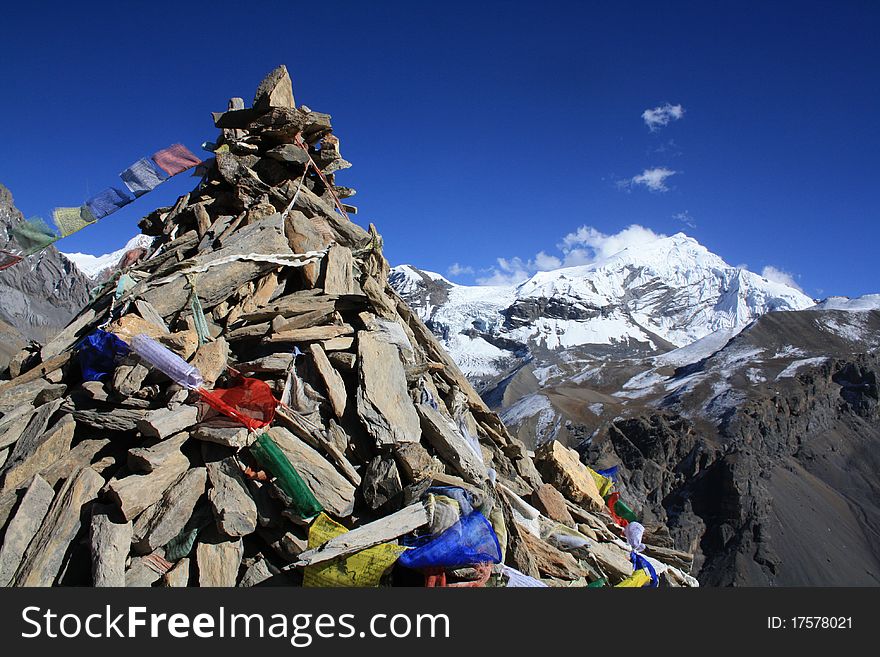 Buddhism hill made of stones. Buddhism hill made of stones