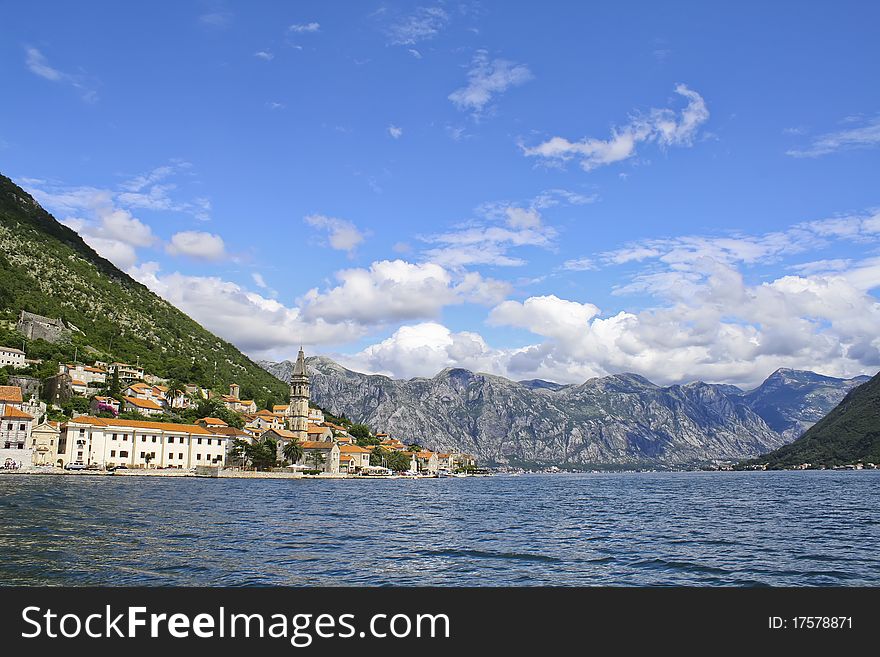 Ancient city on the sea shore