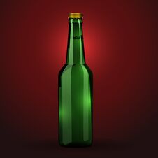 Green Beer Bottle Stock Photos