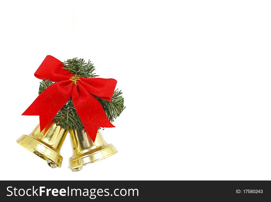 Christmas bells isolated on white background. Christmas bells isolated on white background