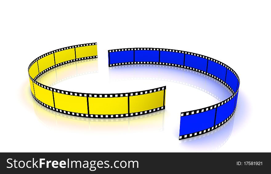 Yellow And Blue Film Arc