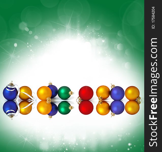 �ollection of christmas spheres