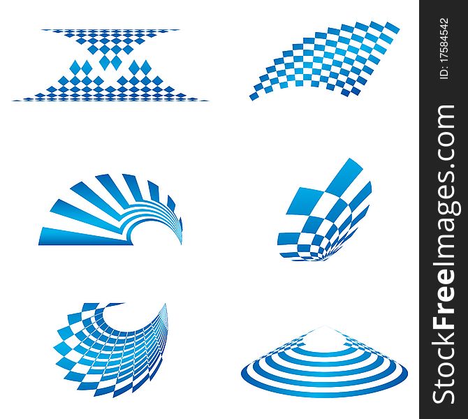 Different shapes of logo