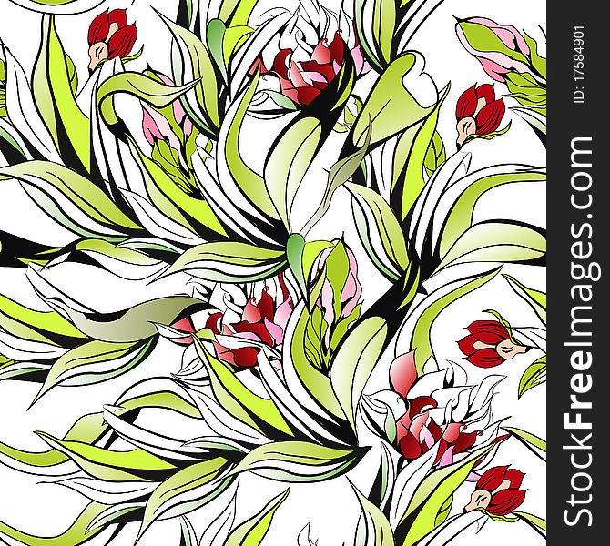 Original seamless wallpaper. Universal template for greeting card, web page, background