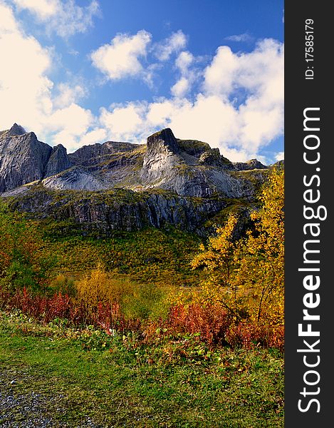 Beautiful landscape in the Lofoten islands, Norway