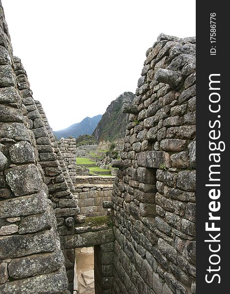 Images of the ruined city of Machu Picchu