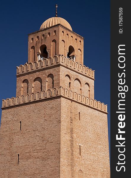 Fragment of the mosque tower, Tunisia