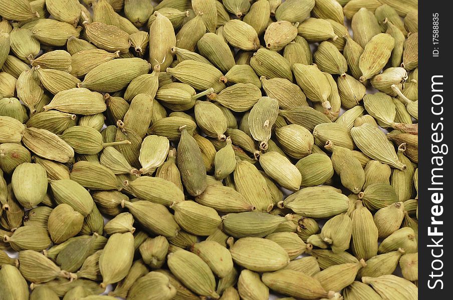 Close-up, Seeds of dried cardamom