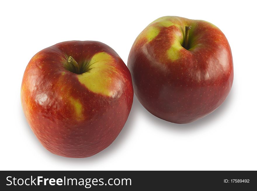 Two red apples