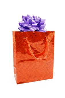 Bag With A Gift Royalty Free Stock Photos