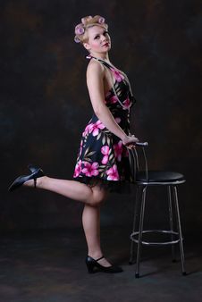 Retro 50s Style Female Stock Photos Retro 50s Style Female Stock Photos