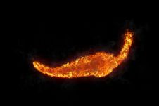 Burning Red Hot Chili Pepper Royalty Free Stock Photos Burning Red Hot Chili Pepper Royalty Free Stock Photos