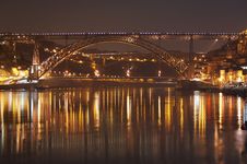 Bridge Over Douro River Royalty Free Stock Images Bridge Over Douro River Royalty Free Stock Images