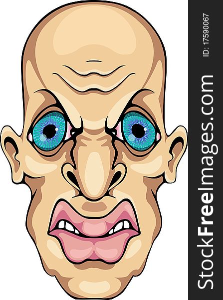 Face of the man vector illustration
