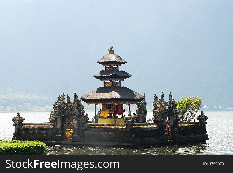 A floating temple in the north of Bali