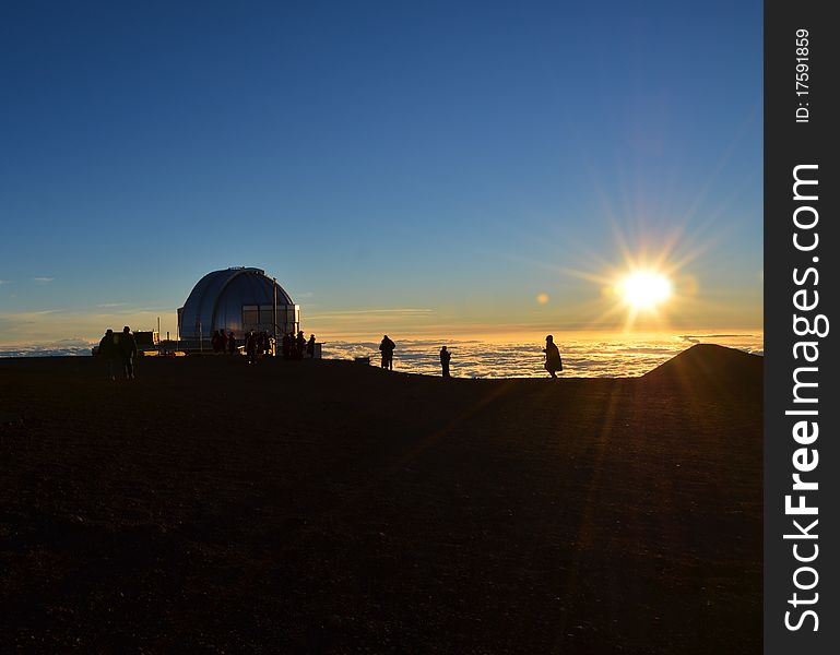 Observatory atop Mona Kea, Hawaii