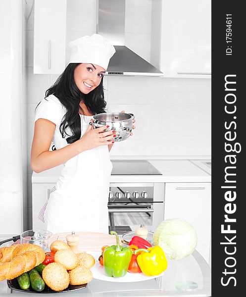 Girl Cooking