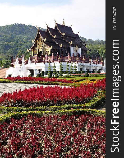 Temple architecture
Garden landscape design 
Chiangmai Thailand