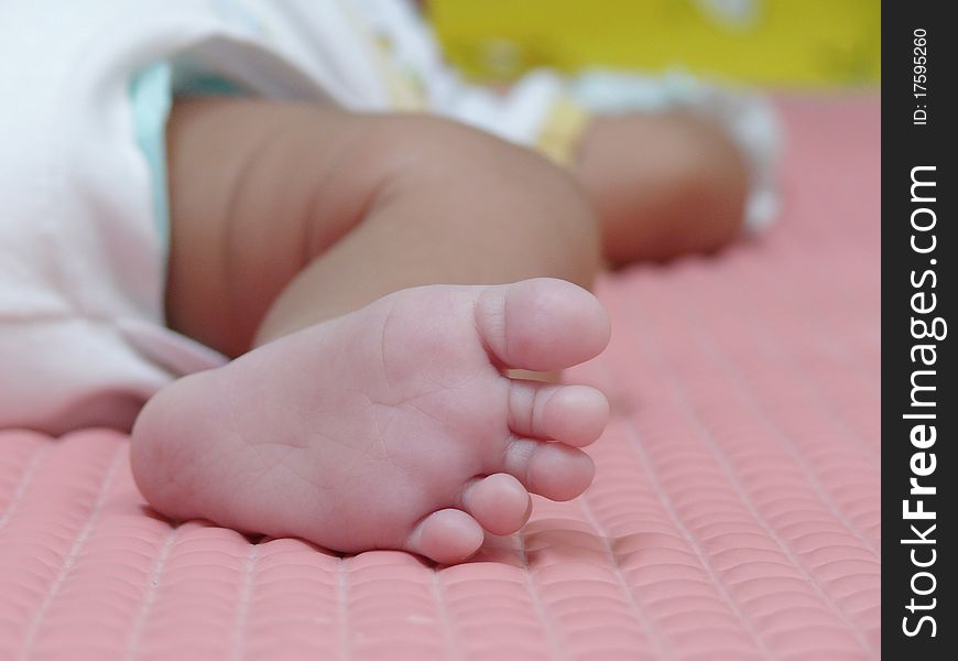Detail of sleeping baby's foot