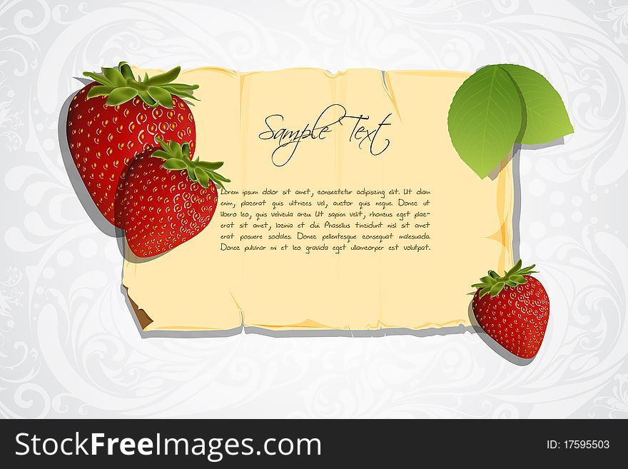 Strawberry Card