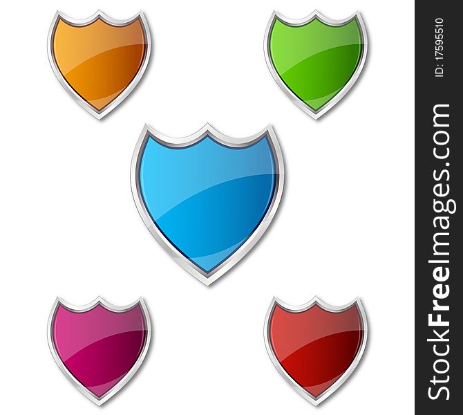 Colorful shields