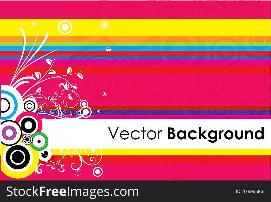 Illustration of floral vector background