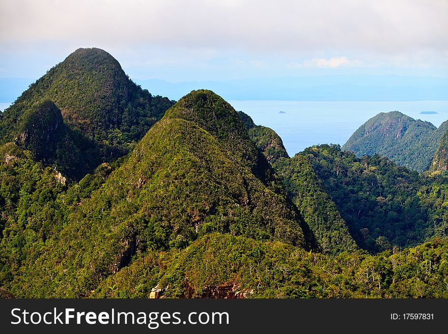 Mountain View Of The Island Lankawi