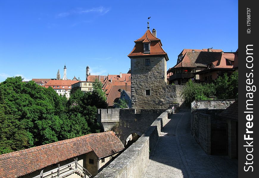 Old castle in germany in summer