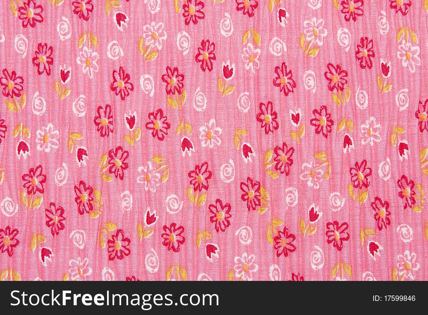 Cotton pink colorful floral background
